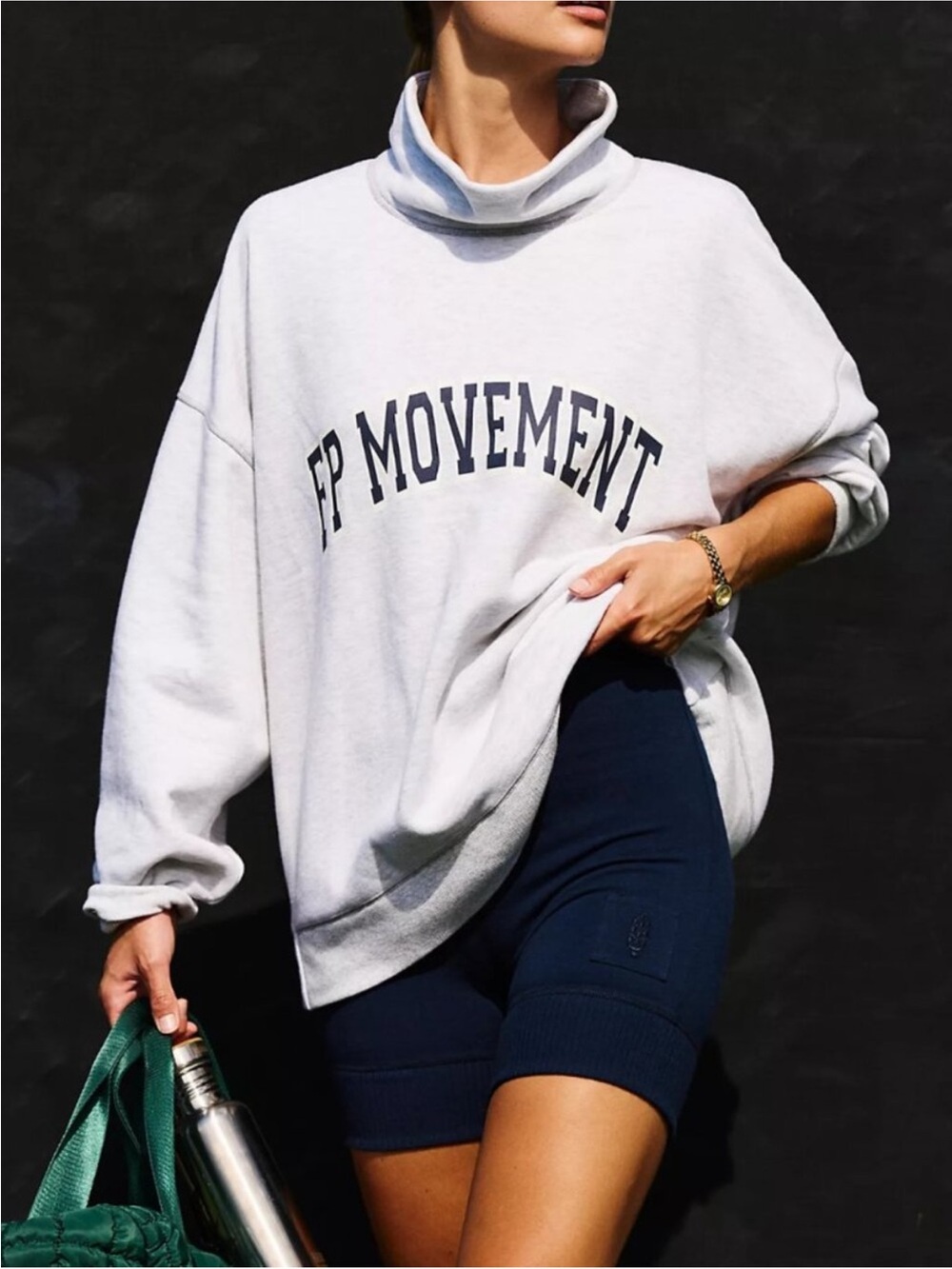 Free People Movement Victory High Rise Navy Blue Bike Shorts XS Athletic Shorts